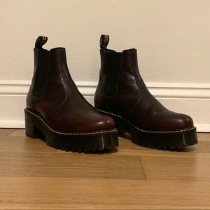 Maroon “Platform Chelsea” Boots